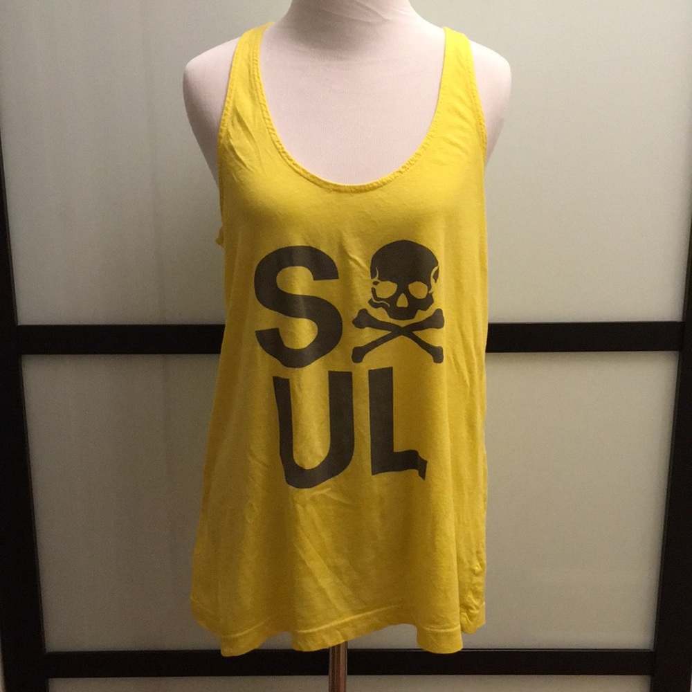 SoulCycle Racerback Cotton Skull Tank